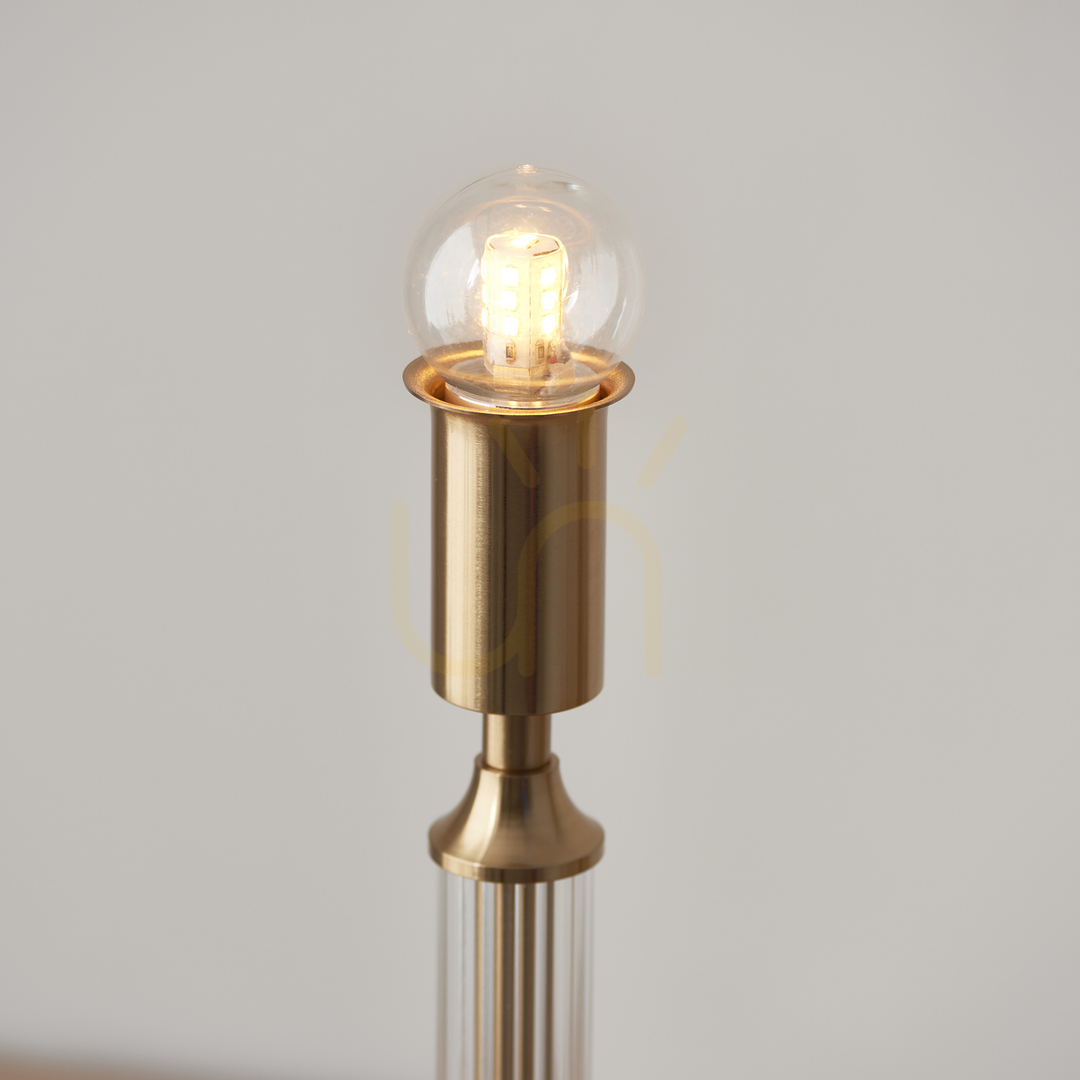 Visa Bordslampa Endon Morton uppladdningsbar mässing LED Bordslampa Endon Morton uppladdningsbar mässing LED