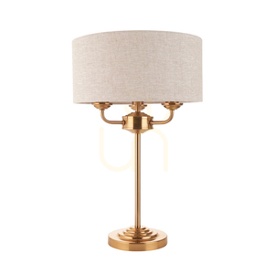 Bordslampa Endon Highclere mässing 3-ljus E14 50 cm small 1