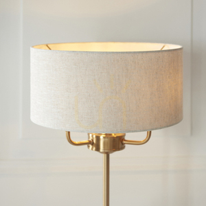 Bordslampa Endon Highclere mässing 3-ljus E14 50 cm small 6