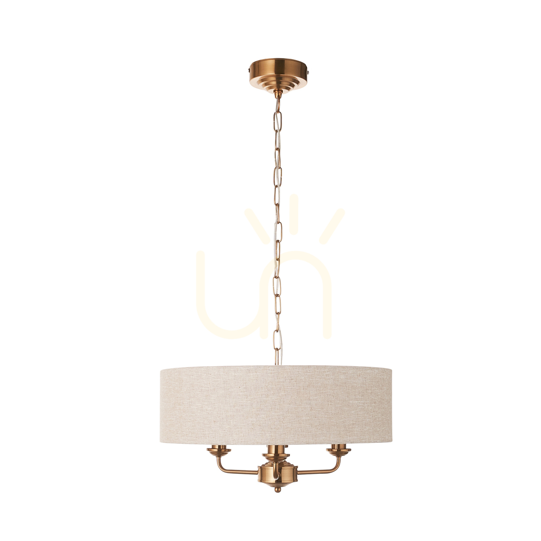 Utsikt Highclere Brass Endon taklampa Highclere Brass Endon taklampa