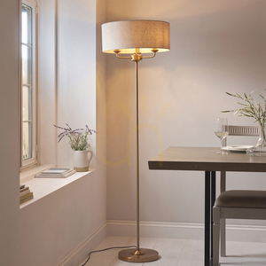 Stående lampa Endon Highclere mässing 3-ljus E14 160 cm small 1