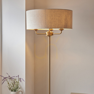Stående lampa Endon Highclere mässing 3-ljus E14 160 cm small 3