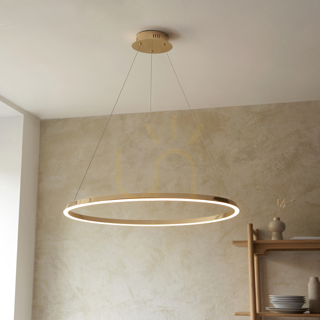 Förhandsvisning Taklampa Endon Staten Vit LED 80 cm dimbar Taklampa Endon Staten Vit LED 80 cm dimbar