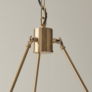 Pendellampa Endon Chester mässing 6-ljus metall small 1