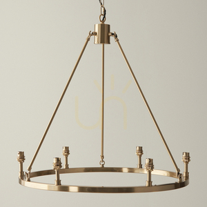 Pendellampa Endon Chester mässing 6-ljus metall small 2