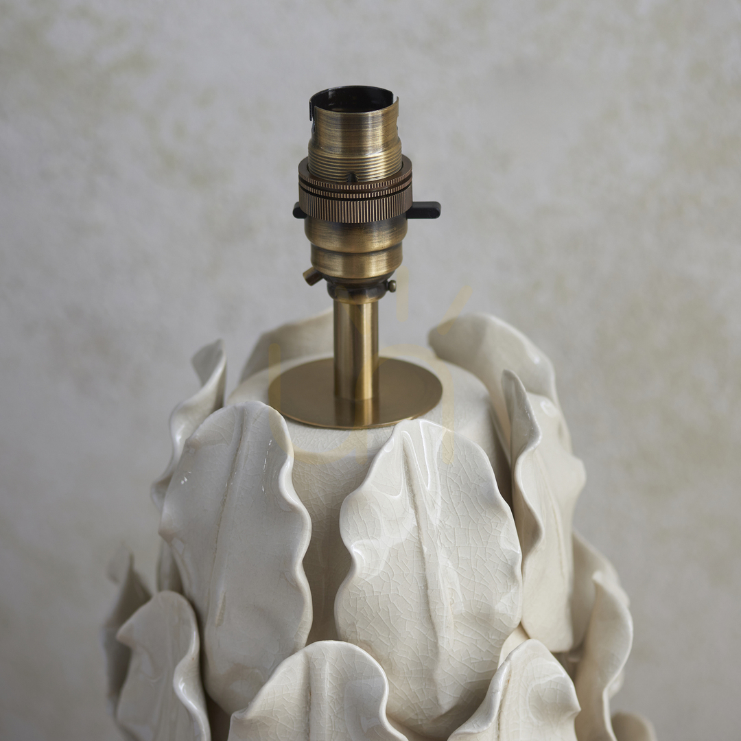 Display Bordslampa Endon Layered Leaf stor mässing keramisk mässingstål B22 37,5 cm Bordslampa Endon Layered Leaf stor mässing keramisk mässingstål B22 37,5 cm