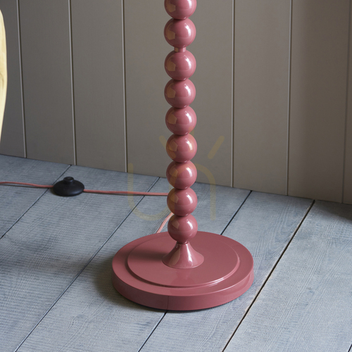 Kontrollera Stående lampa Endon Higgledy rosa stål 132,7 cm E27
