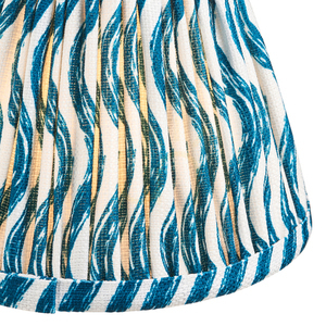 Lampskärm Endon Ripple Blå Tyg 16 cm E14 small 1