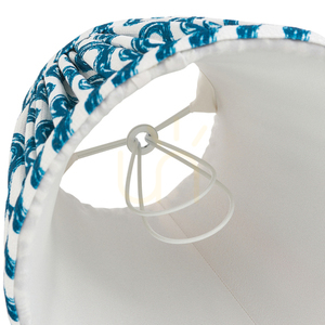 Lampskärm Endon Ripple Blå Tyg 16 cm E14 small 3