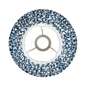 Lampskärm Endon Ripple Blå Tyg E27 25 cm 3 Lampskärm Endon Ripple Blå Tyg E27 25 cm small 3