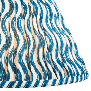 Veckad lampskärm Endon Ripple 111303 Marlin Blue Ø30 cm E27/B22 small 1