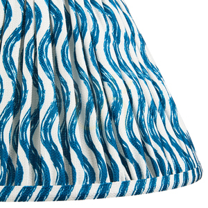 Veckad lampskärm Endon Ripple 111303 Marlin Blue Ø30 cm E27/B22 small 2