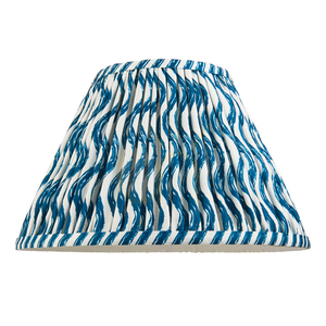 Veckad lampskärm Endon Ripple 111303 Marlin Blue Ø30 cm E27/B22 small 4
