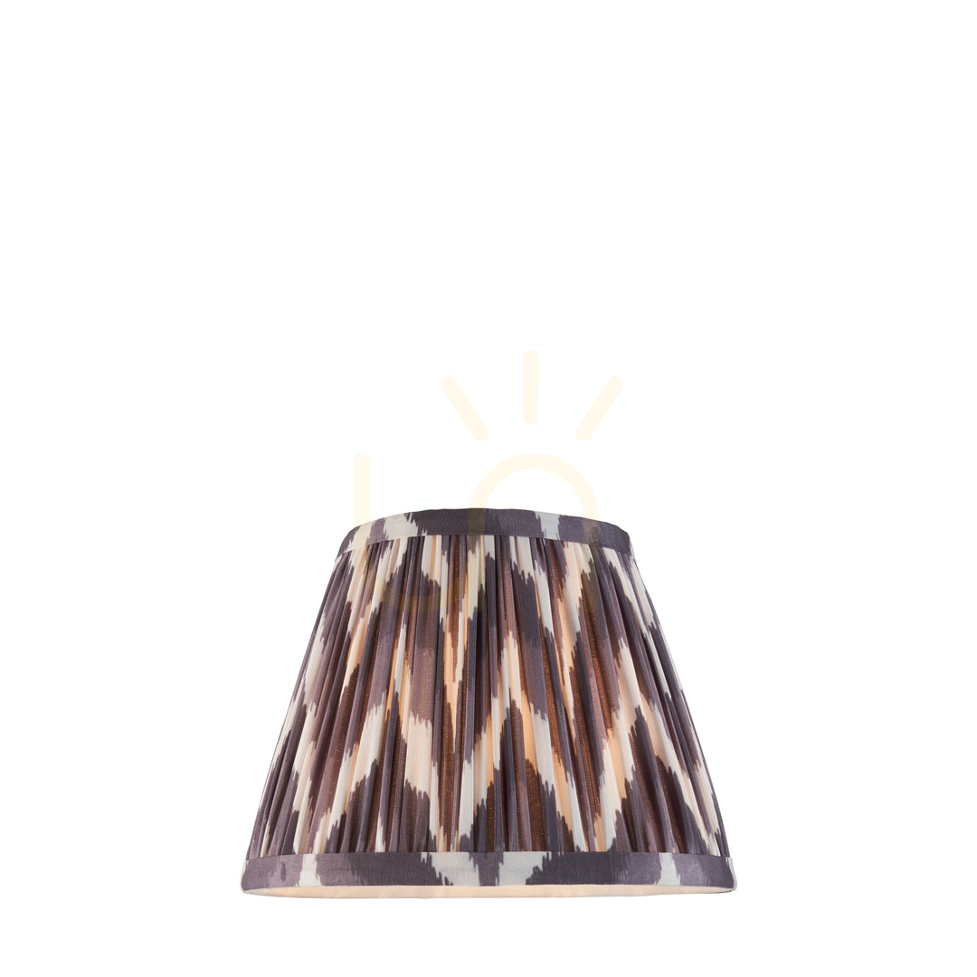 Kontrollera Lampskärm Endon Zigzag grå tyg E14 20 cm Lampskärm Endon Zigzag grå tyg E14 20 cm