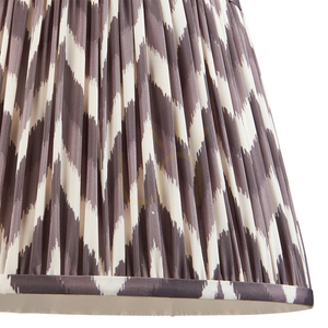 Lampskärm Endon Zigzag grå tyg E27 35 cm small 2