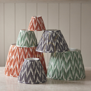Lampskärm Endon Zigzag grå tyg E27 35 cm small 5