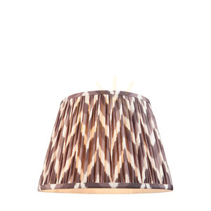 Lampskärm Endon Zigzag grå tyg E27 35 cm small 0