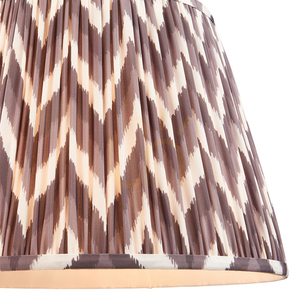 Lampskärm Endon Zigzag grå tyg E27 40 cm small 1
