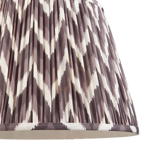 Lampskärm Endon Zigzag grå tyg E27 40 cm small 2