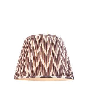 Lampskärm Endon Zigzag grå tyg E27 40 cm small 0