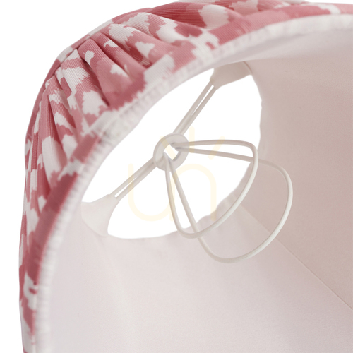 Kontrollera Endon Ikat korallrosa lampskärm i konstsilke 16 cm 111337