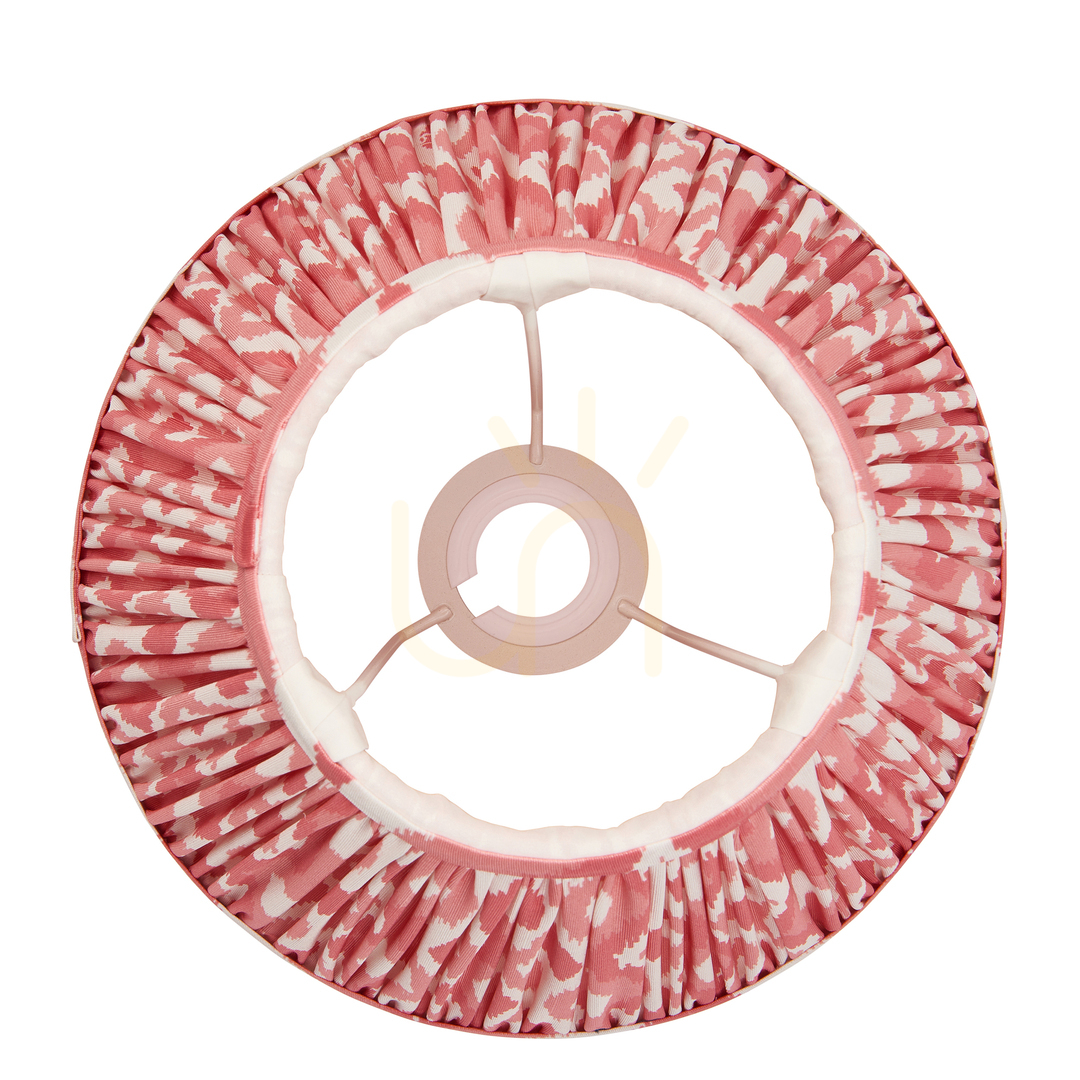 Display Lampskärm Endon Ikat Korallrosa Tyg 25 cm E27 Lampskärm Endon Ikat Korallrosa Tyg 25 cm E27