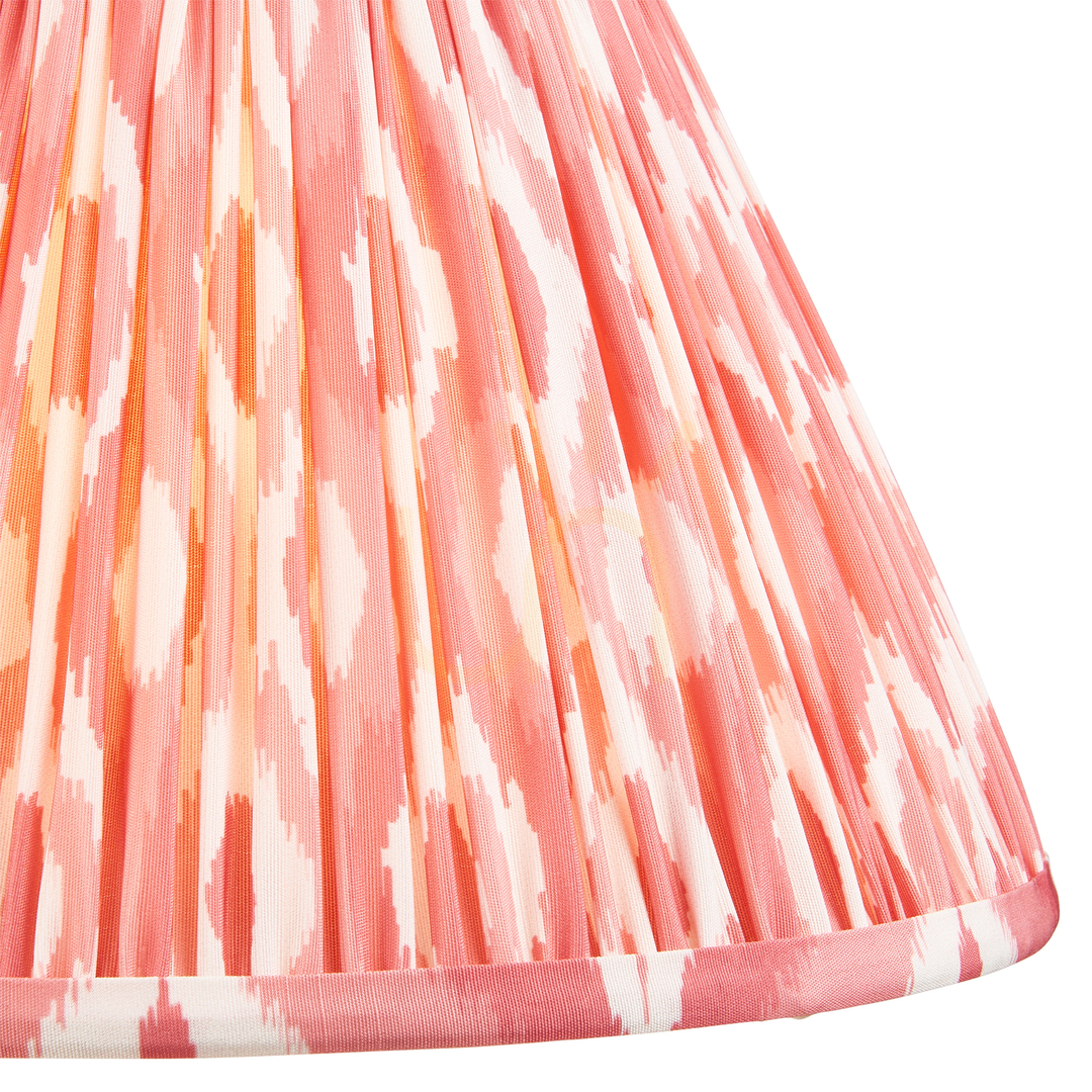 Utsikt Lampskärm Endon Rosa Korall Tyg E27 30 cm Lampskärm Endon Rosa Korall Tyg E27 30 cm