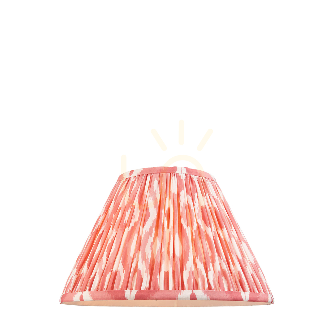 Kontrollera Lampskärm Endon Rosa Korall Tyg E27 30 cm Lampskärm Endon Rosa Korall Tyg E27 30 cm