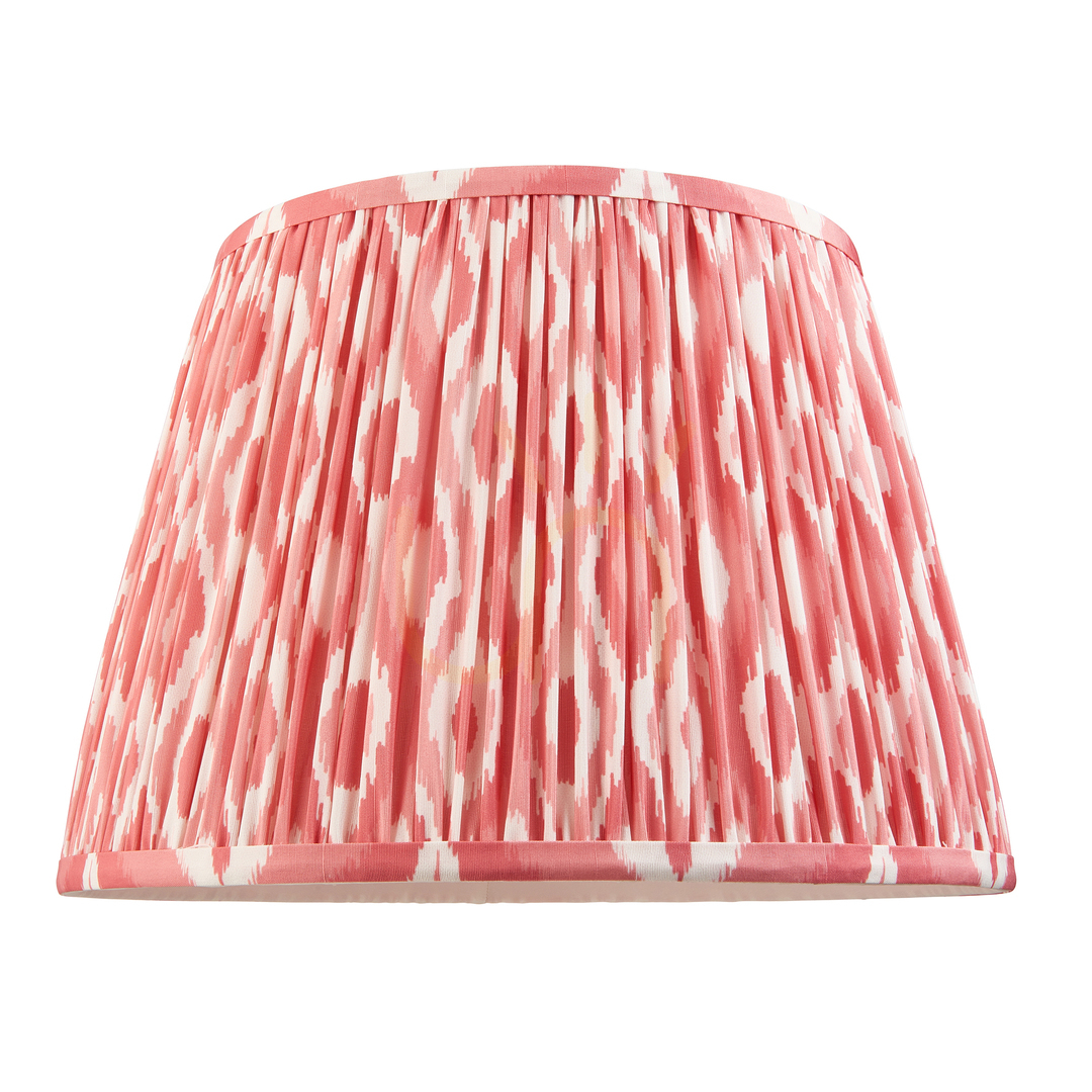 Visa Lampskärm Endon Ikat Korallrosa Tyg 35 cm E27 Lampskärm Endon Ikat Korallrosa Tyg 35 cm E27
