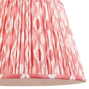 Endon IKAT konisk lampskärm, korallrosa, 40 cm, E27/B22 small 2