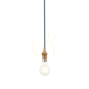 Pendellampa Endon Eltham mässing B22 10 cm small 0