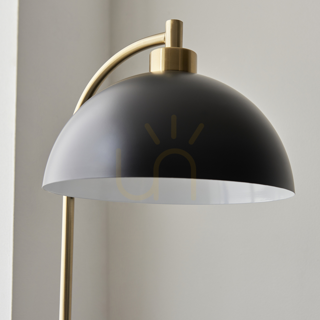 Display Stående lampa Endon Buchanan grå stål marmor E27 145 cm Stående lampa Endon Buchanan grå stål marmor E27 145 cm