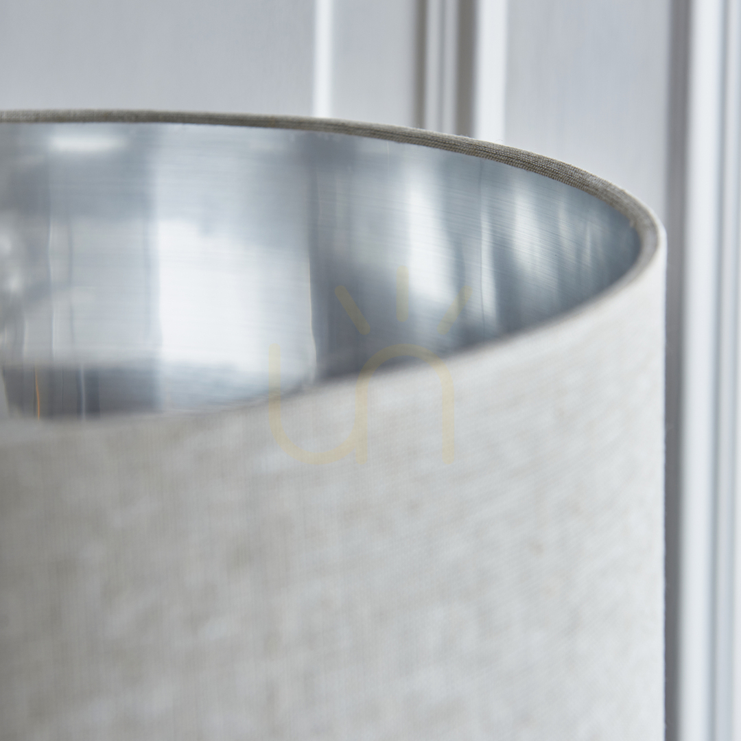 Kontrollera Stålampa Endon Highclere Beige E27 Tyg 150 cm Stålampa Endon Highclere Beige E27 Tyg 150 cm