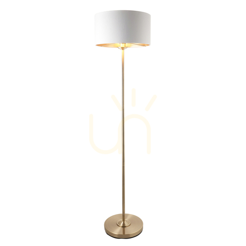 Kontrollera Highclere Brass Endon stående lampa