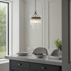 Taklampa Endon Marietta mässing glas E27 23 cm dimbar small 1