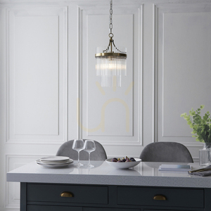 Taklampa Endon Marietta mässing glas E27 23 cm dimbar small 4