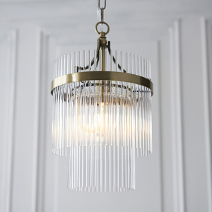 Taklampa Endon Marietta mässing glas E27 23 cm dimbar small 6