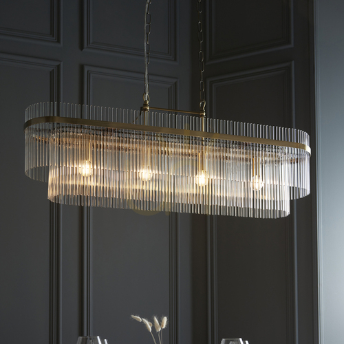 Kontrollera Marietta mässing Endon taklampa