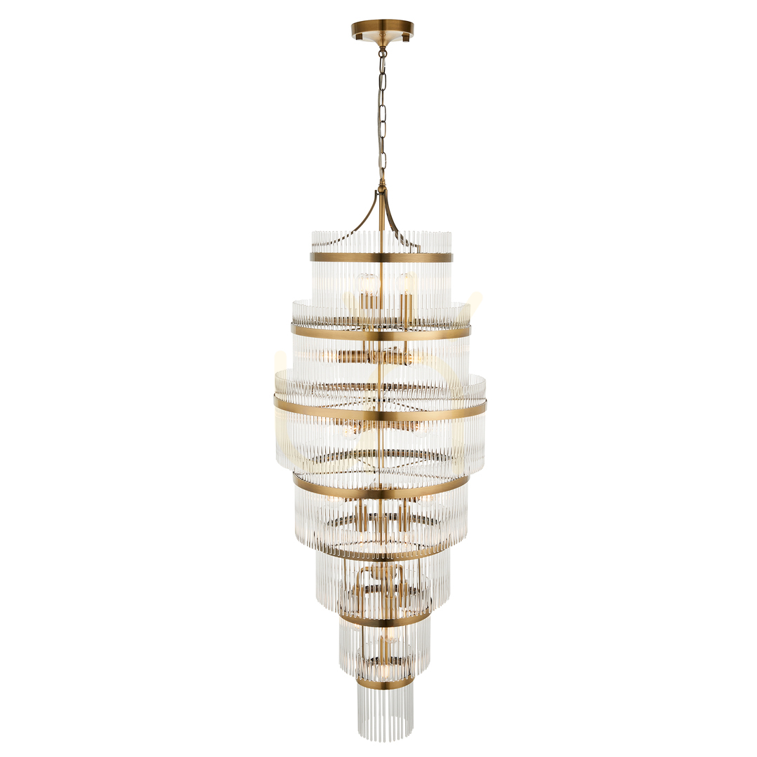 Kontrollera Pendant light Endon Marietta Grand mässing 21 ljuspunkter E14 50 cm Pendant light Endon Marietta Grand mässing 21 ljuspunkter E14 50 cm