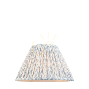 Endon Leaf lampskärm i tyg, Shell Bay Blue, 30 cm, E27 small 0