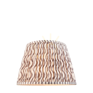 Endon Ripple lampskärm i pärlgrått tyg 35 cm E27/B22 small 0