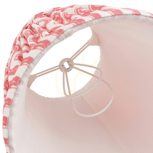 Lampskärm Endon Ripple Rosa Tyg 16 cm E14 small 3
