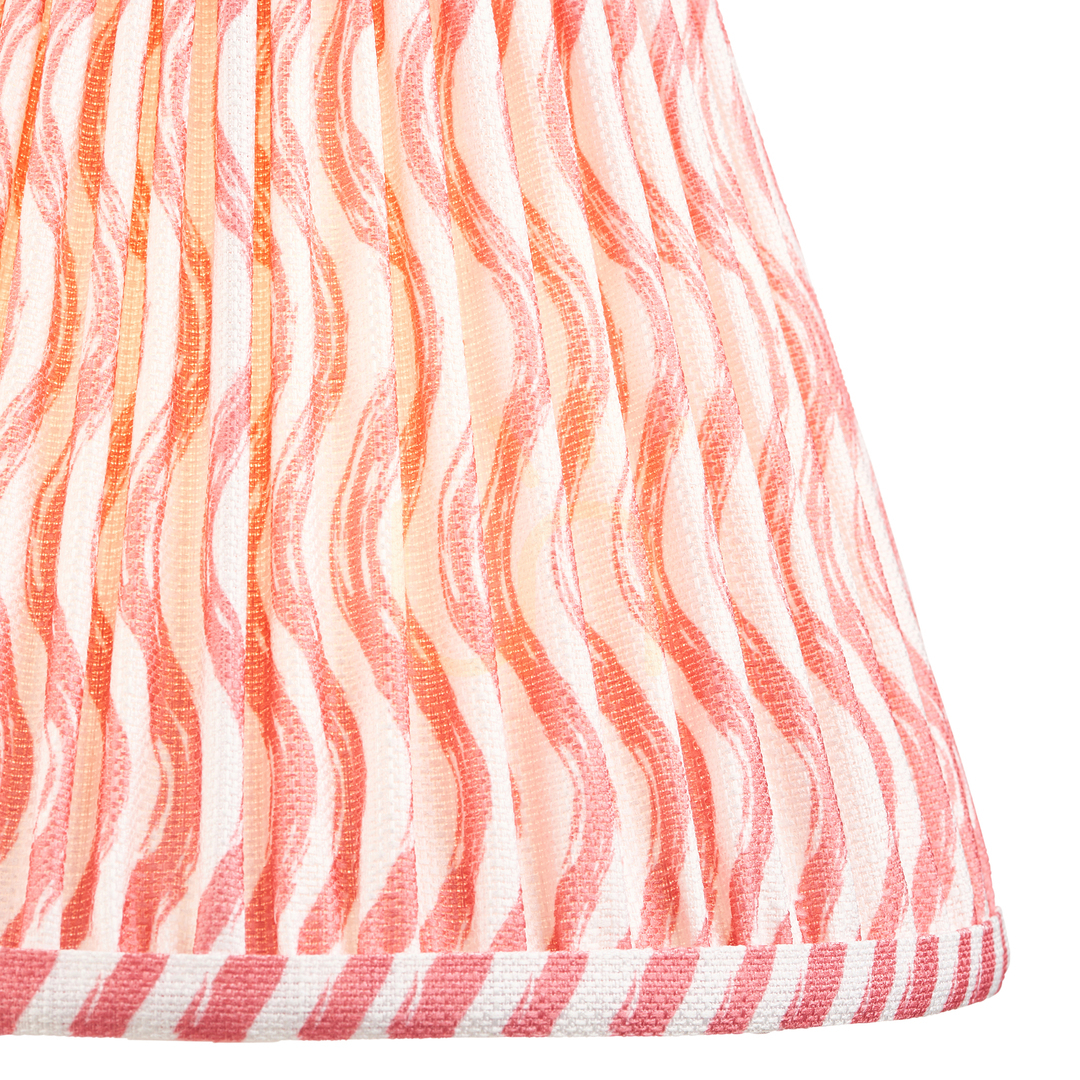 Utsikt Lampskärm Endon Ripple Rosa Tyg 25 cm E27 Lampskärm Endon Ripple Rosa Tyg 25 cm E27
