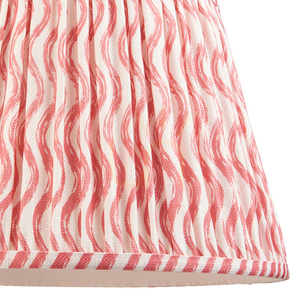 Endon Ripple korallrosa lampskärm i tyg 35 cm E27/B22 small 2