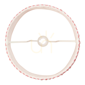 Endon Ripple korallrosa lampskärm i tyg 35 cm E27/B22 small 3