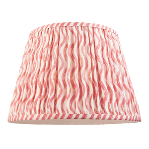 Endon Ripple korallrosa lampskärm i tyg 35 cm E27/B22 small 4