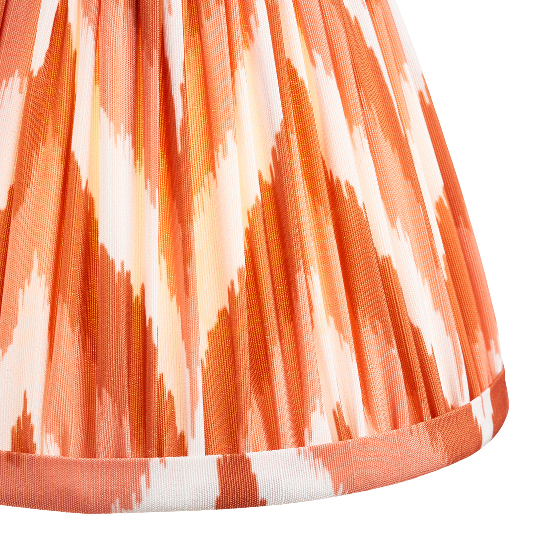 Utsikt Endon Zigzag lampskärm aprikosorange 16 cm E14/B22 113070 Endon Zigzag lampskärm aprikosorange 16 cm E14/B22 113070