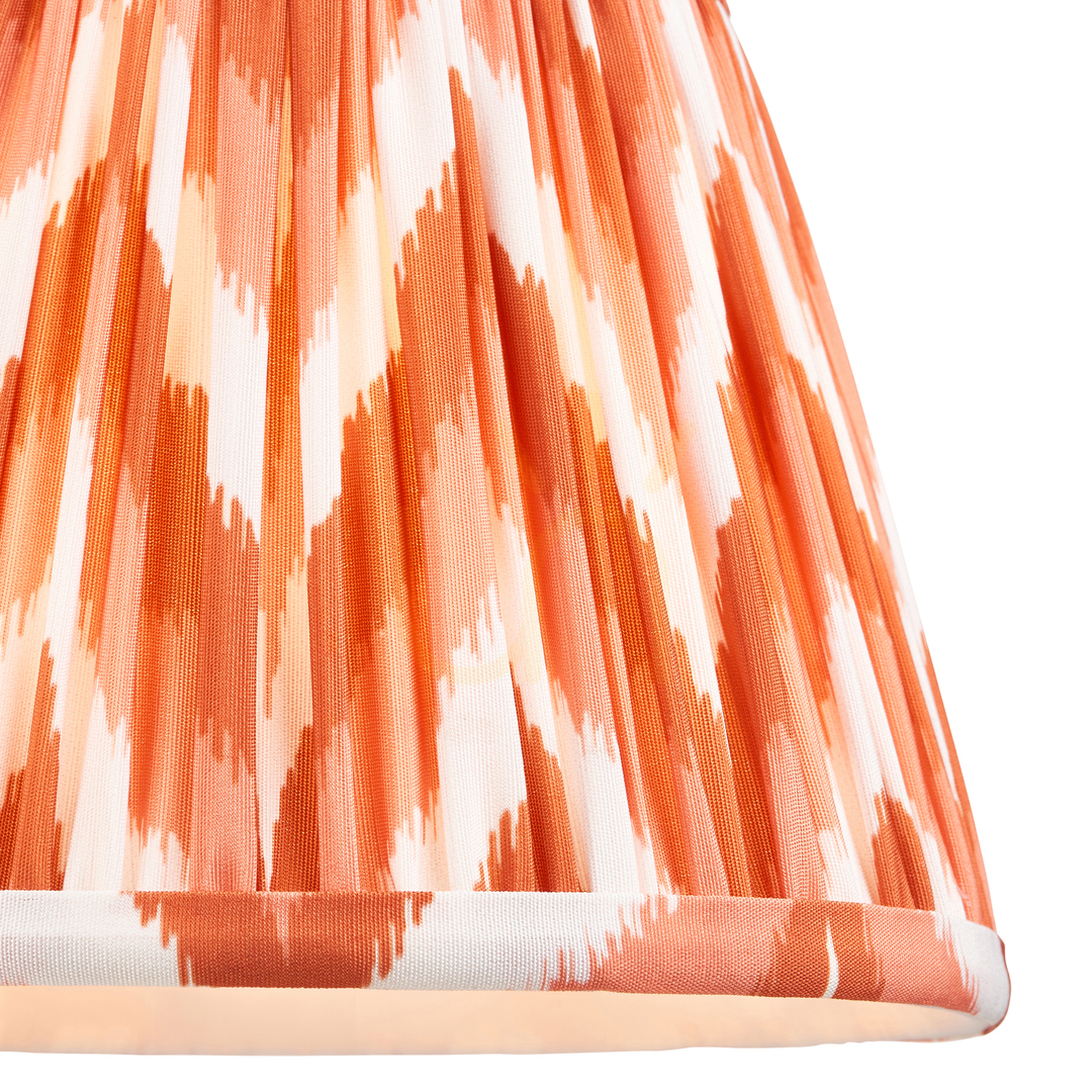 Utsikt Lampskärm Endon Zigzag Orange tyg 14,5 cm 20 cm E14 Lampskärm Endon Zigzag Orange tyg 14,5 cm 20 cm E14