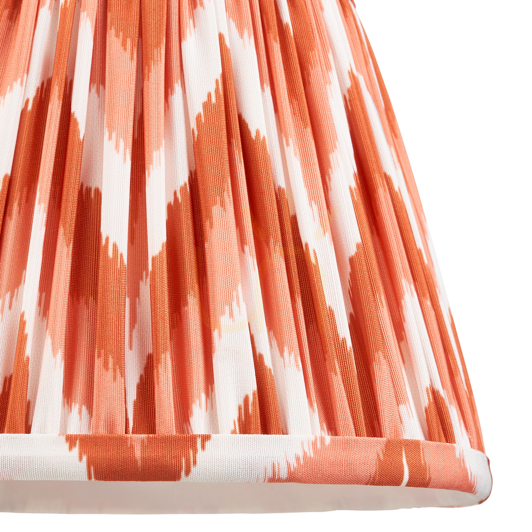Förhandsvisning Lampskärm Endon Zigzag Orange tyg 14,5 cm 20 cm E14 Lampskärm Endon Zigzag Orange tyg 14,5 cm 20 cm E14
