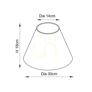 Endon Zigzag veckad lampskärm, aprikosorange, 30 cm small 6